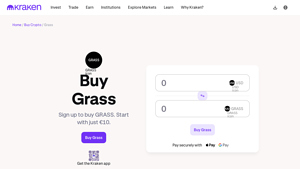 Screenshot of Buy Grass - The guide to buying GRASS today. - Kraken