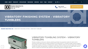 Kramer Industries - Vibratory Tumbler Systems