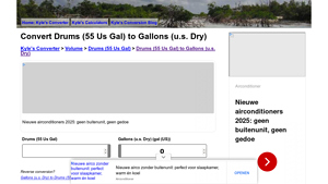 Kyles Converter - Drum to Gallons Conversion Tool