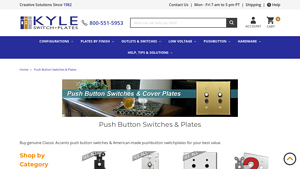 Kyle Switch Plates - Push Button Light Switches
