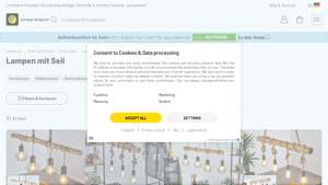 Lampe-Shop - Bardhaman Pendelleuchte