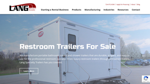Lang Specialty Trailers - Portable Restroom and Shower Solutions