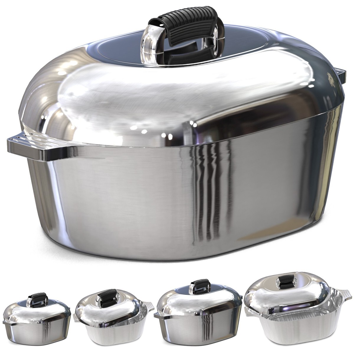 An application scenario or product detail of large oval pot for cooking aluminum cajun - Image 4