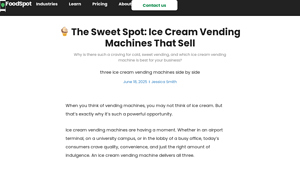 Launch Food Spot - Ice Cream Vending Machines
