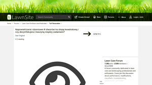 LawnSite - Core Aeration Solutions