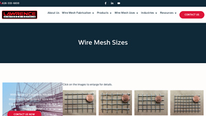 Lawrence's Sintered Metals - Custom Wire Mesh Sizes