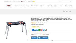 LEADALLWAY - 7-in-1 Folding Portable Workbench