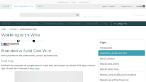 SparkFun - Wire Types: Solid Core & Stranded Core