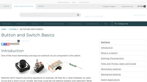 SparkFun - Toggle Switches and Tactile Switches