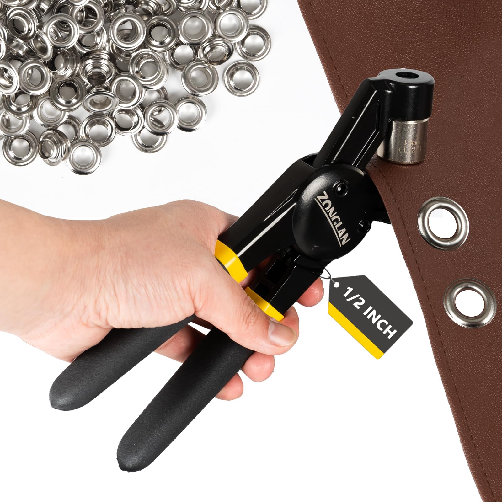 An application scenario or product detail of leather eyelet kit - Image 15