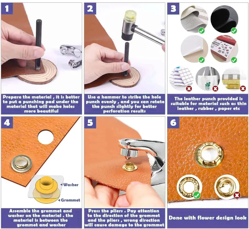 An application scenario or product detail of leather eyelets - Image 8