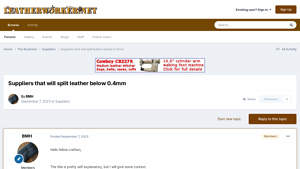 Leatherworker - Suppliers of Thin Leather