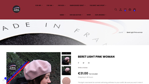 Le Beret Francais - Classic Pink Beret for Women