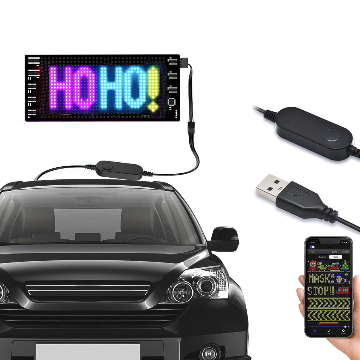 An application scenario or product detail of led car sign - Image 1