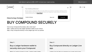 Screenshot of Buy Compound (COMP) - Step by step guide for buying COMP