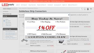 LED Supply - Solderless Strip Connectors
