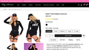 Leg Avenue - SWAT Team Babe Costume