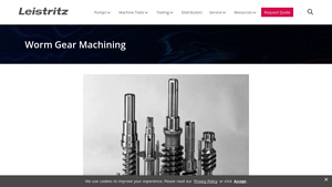 Leistritz - Worm Gear Machining