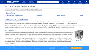 Kurt J. Lesker Company - Vacuum Chambers