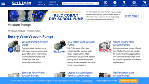KJLC - Rotary Vane Vacuum Pumps