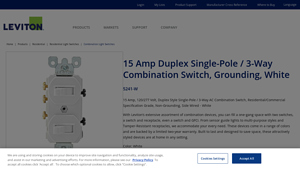 Leviton - Duplex Style AC Combination Switch