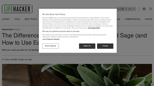 Lifehacker - Sage Varieties