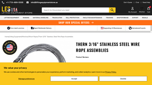 Thern - 3/16 Stainless Steel Wire Rope Assemblies
