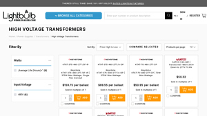 Lightbulb Wholesaler - High Voltage Transformers