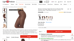 LightInTheBox - Women's Butt Lift Stockings