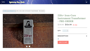 Lightning Boy - 23Fe+ Iron-Core Instrument Transformer