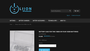 Liion - Battery Case for 18650/18350