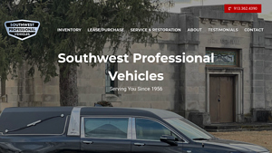 Southwest Professional Vehicles - 2024 Cadillac S&S Victoria Hearse