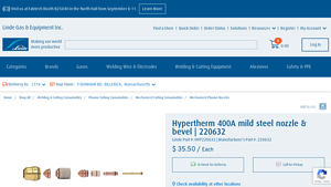 Hypertherm - Mild Steel Nozzle & Bevel