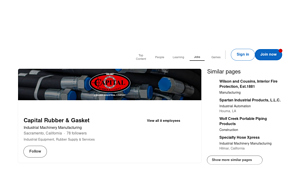Capital Rubber & Gasket - Industrial Equipment & Rubber Products