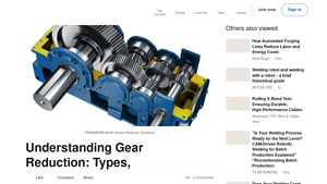 LinkedIn - Gear Reduction Solutions