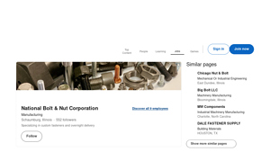 National Bolt & Nut Corp - Custom Large Diameter Fasteners