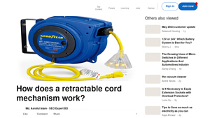 LinkedIn - Retractable Cord Mechanisms