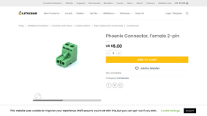 LiteGear Inc. - Phoenix Connector, Female 2-pin
