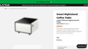 Livtab - LT60 Smart Nightstand with Fridge