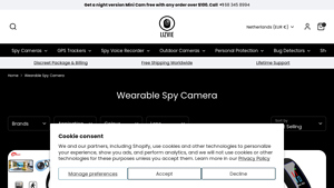 Lizvie - Wearable Hidden Spy Cameras