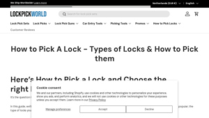 Lock Pick World - Essential Lock Pick Sets