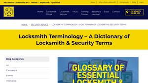 Locksmiths - Key Terminology