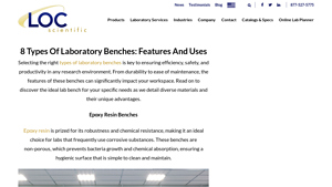 Loc Scientific - Laboratory Benches Overview
