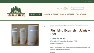 Log Home Store - Plumbing Expansion Joints – PVC