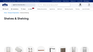 Lowe's - Shelving Solutions