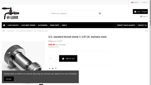 Lukr Faucets - U.S. Standard Thread Shank Stainless Steel
