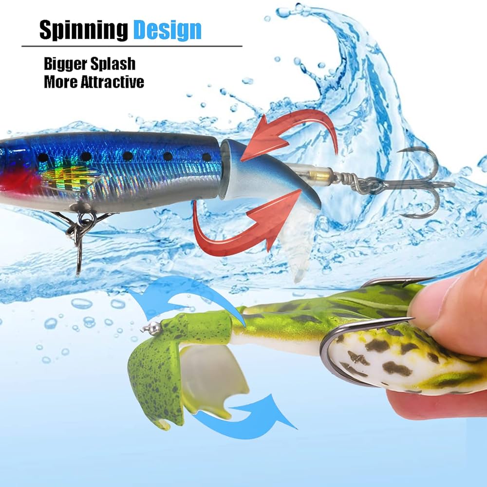 An application scenario or product detail of lure that has a propeller on the tail - Image 14