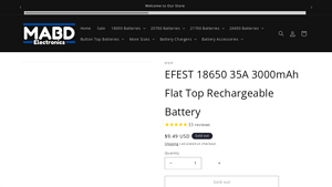 Efest - EFEST 18650 35A 3000mAh Battery