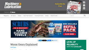 Machinery Lubrication - Worm Gears