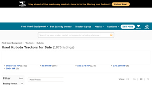 Kubota - Used Tractors for Sale